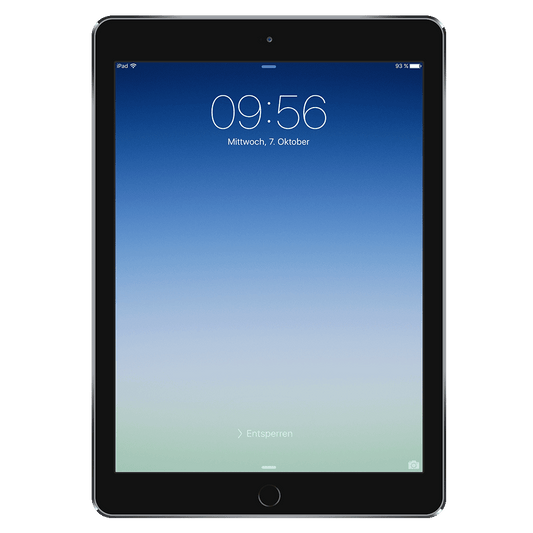 iPad Air 2 front Ansicht mit original Wallpaper