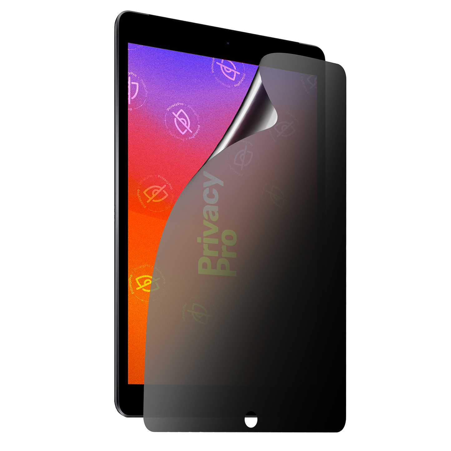 Abdunkelnde Schutzfolie @ Aus seitlichem Betrachten wird das Display bis zu 99%abgedunkelt Die matte Schutzfolie dunkelt im Hochformat ab.
