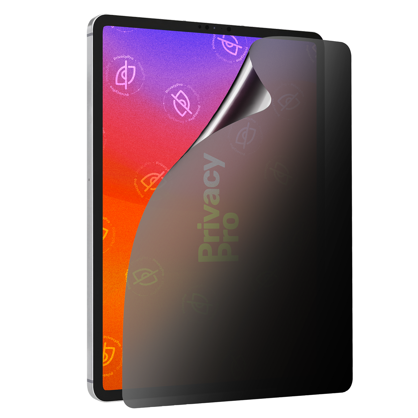 Abdunkelnde Schutzfolie @ Aus seitlichem Betrachten wird das Display bis zu 99%abgedunkelt Die matte Schutzfolie dunkelt im Hochformat ab.