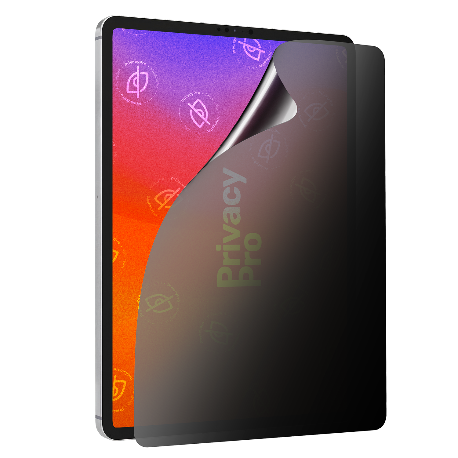 Abdunkelnde Schutzfolie @ Aus seitlichem Betrachten wird das Display bis zu 99%abgedunkelt Die matte Schutzfolie dunkelt im Hochformat ab.