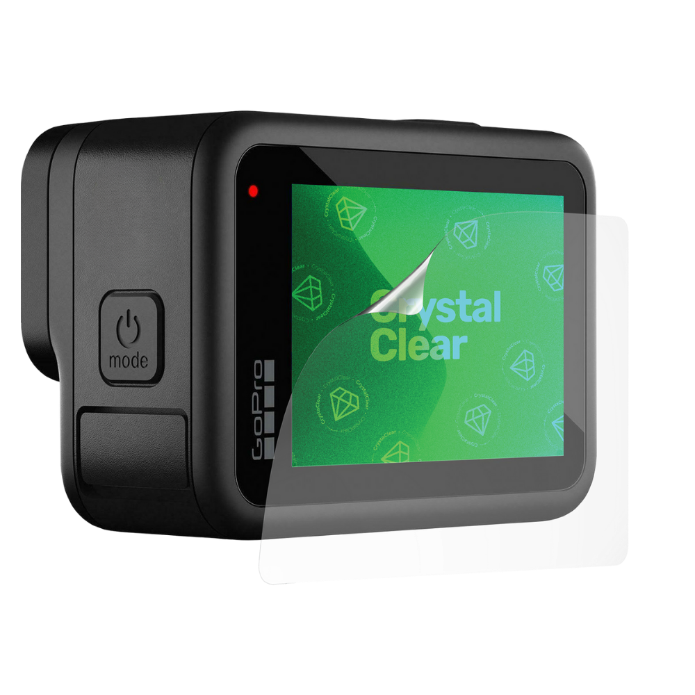 CrystalClear Panzerfolie für GoPro Hero 12 auf Front und Rückdisplay