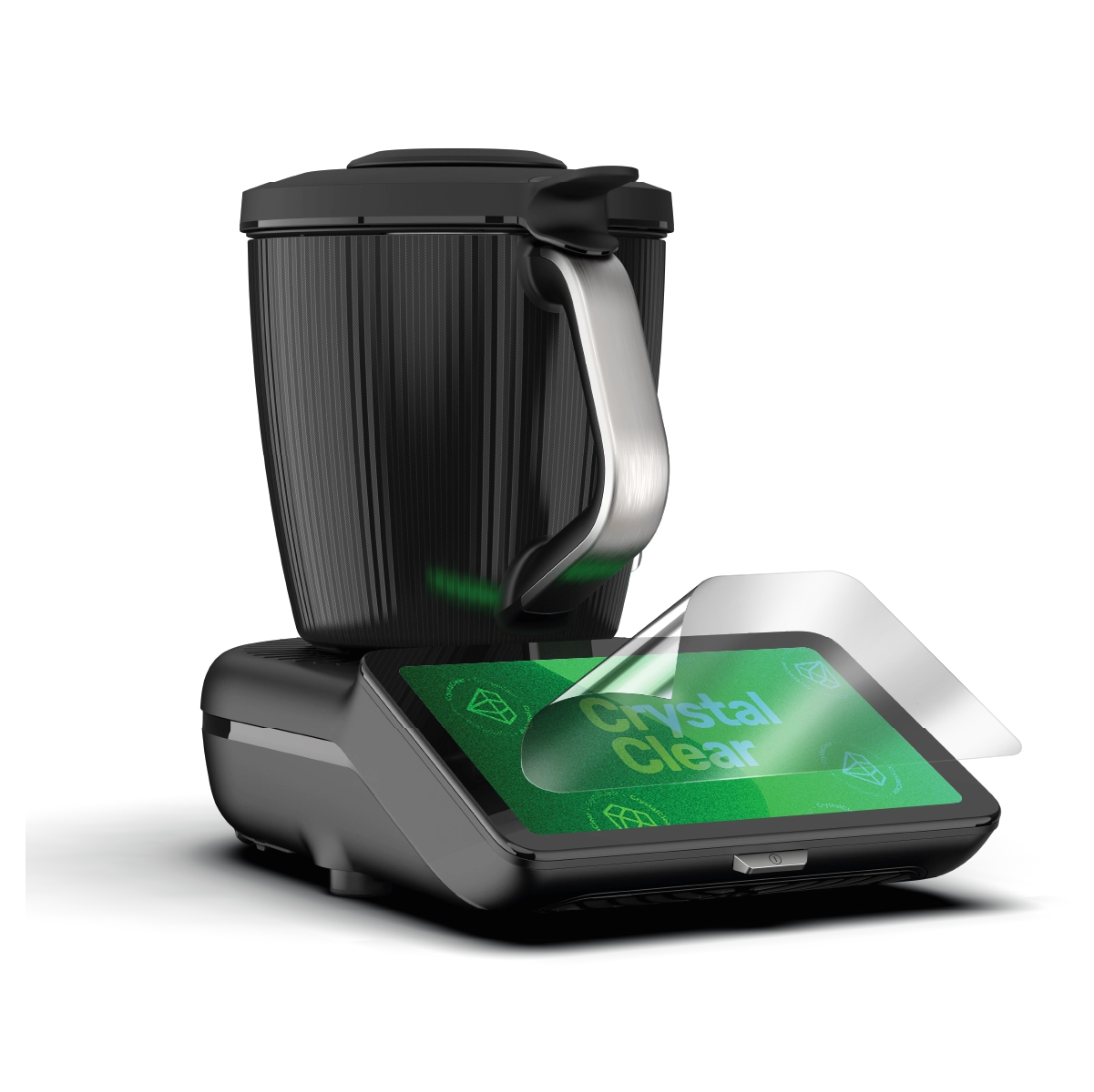 CrystalClear Panzerfolie für ThermoMix 7 mit klarer Displaydarstellung
