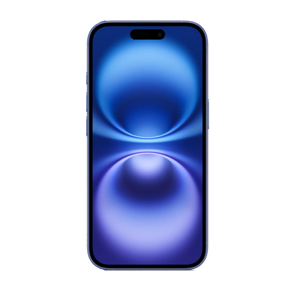 iPhone 16 frontal mit original Wallpaper png