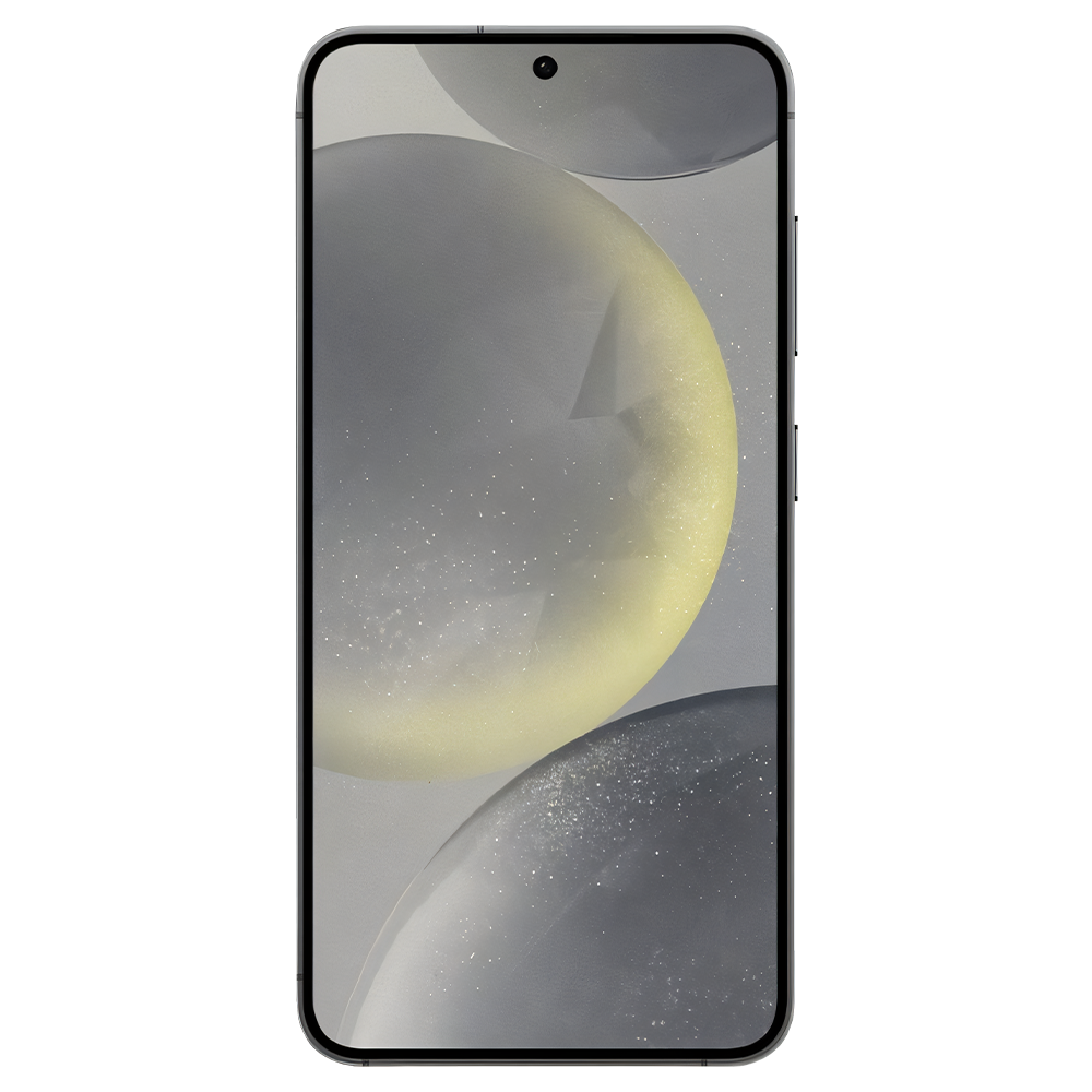Samsung Galaxy S24 Plus von vorne mit original wallpaper