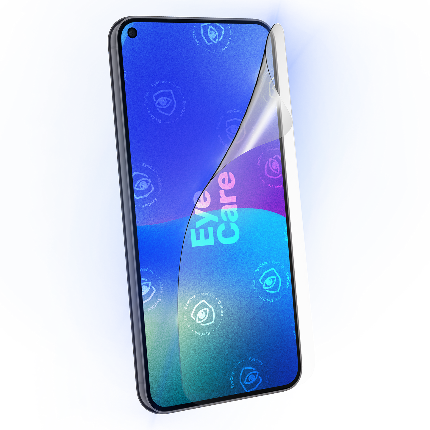 Die Augenschonende Schutzfolie. @ Eine glasklare Panzerfolie mit einem 99% effektiven integrierten Blaulicht Filter schützt Deine Augen und Dein Display.