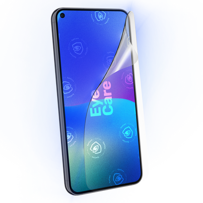 Die Augenschonende Schutzfolie. @ Eine glasklare Panzerfolie mit einem 99% effektiven integrierten Blaulicht Filter schützt Deine Augen und Dein Display.
