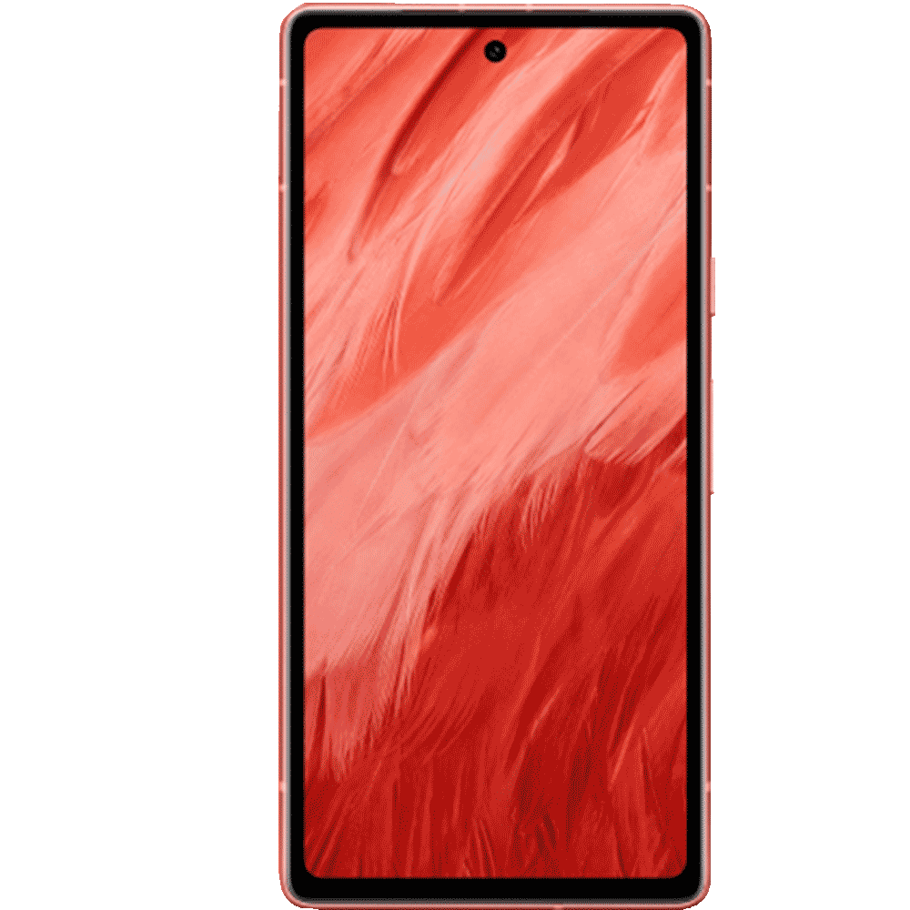 Google Pixel 7a von vorne mit original wallpaper png