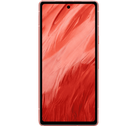 Google Pixel 7a von vorne mit original wallpaper png