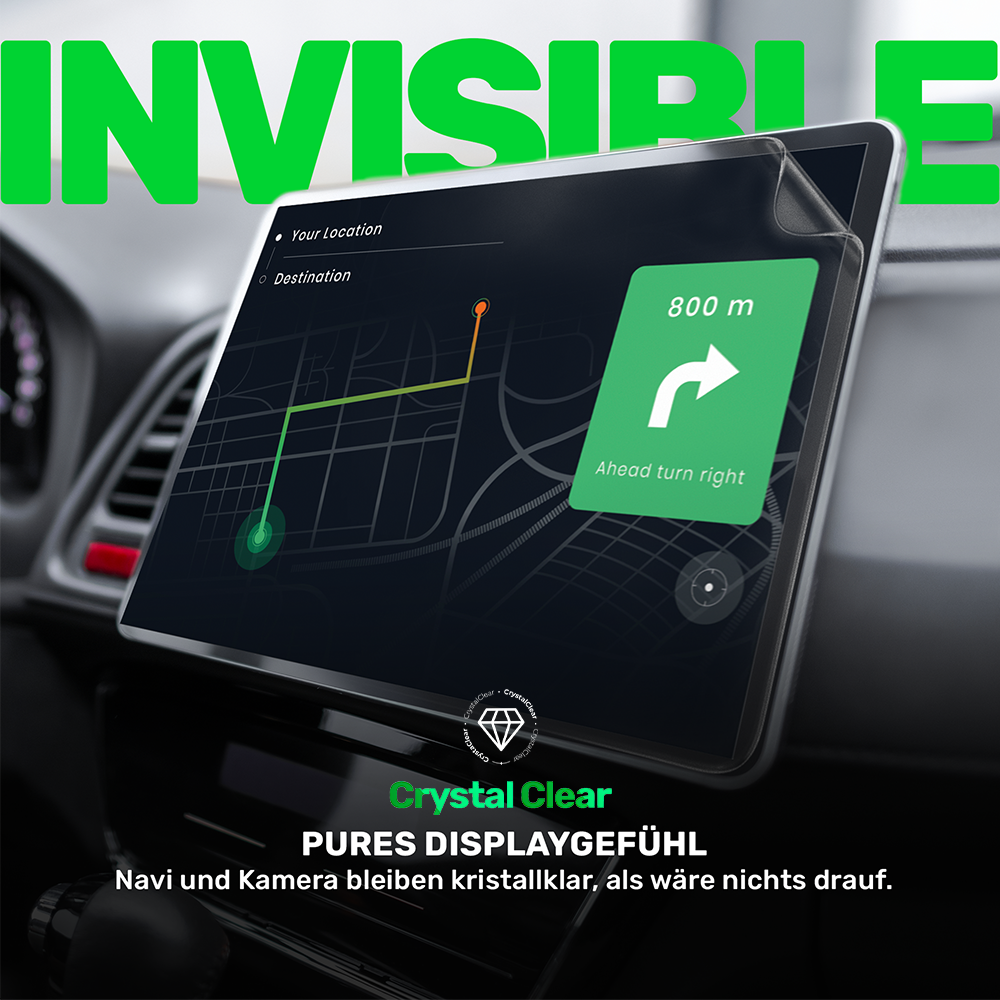 CrystalClear V2 Panzerfolie für Tesla Model 3 Highland – nahezu unsichtbar auf dem Display
