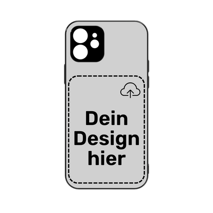 Personalisierte Personalisierte Handyhülle für iPhone 12 Hülle zum selbst Gestalten - Vorlage für eigenen Fotodruck auf der Rückseite
