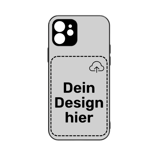 Personalisierte Personalisierte Handyhülle für iPhone 12 Hülle zum selbst Gestalten - Vorlage für eigenen Fotodruck auf der Rückseite