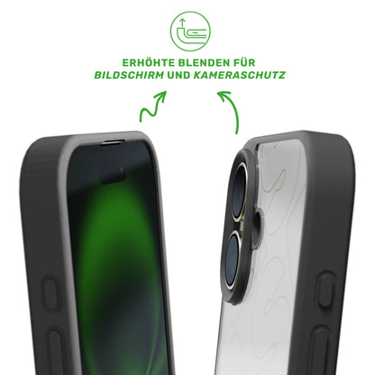 Detailansicht Personalisierte Handyhülle für iPhone 14 Plus Case: Erhöhte Kanten schützen Kamera und Display vor Kratzern