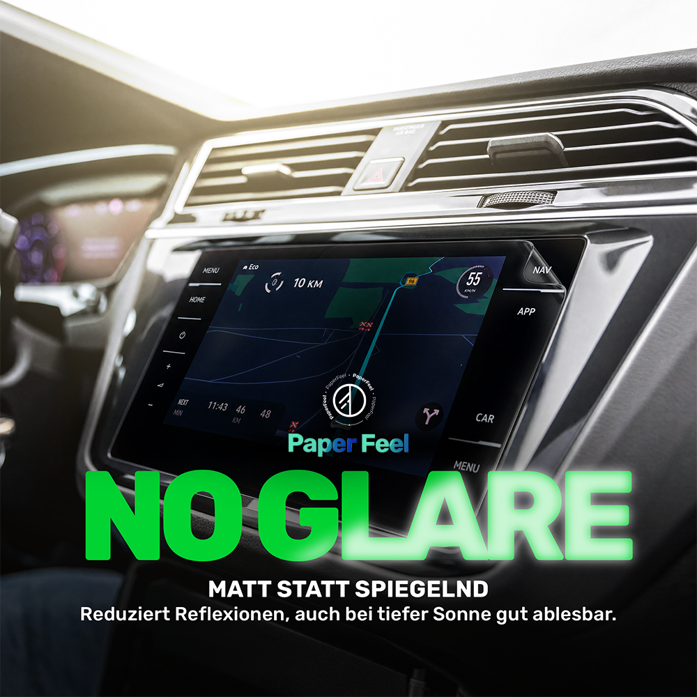 PaperFeel Panzerfolie für Tesla Model 3 Highland – entspiegelt, keine störenden Reflexionen