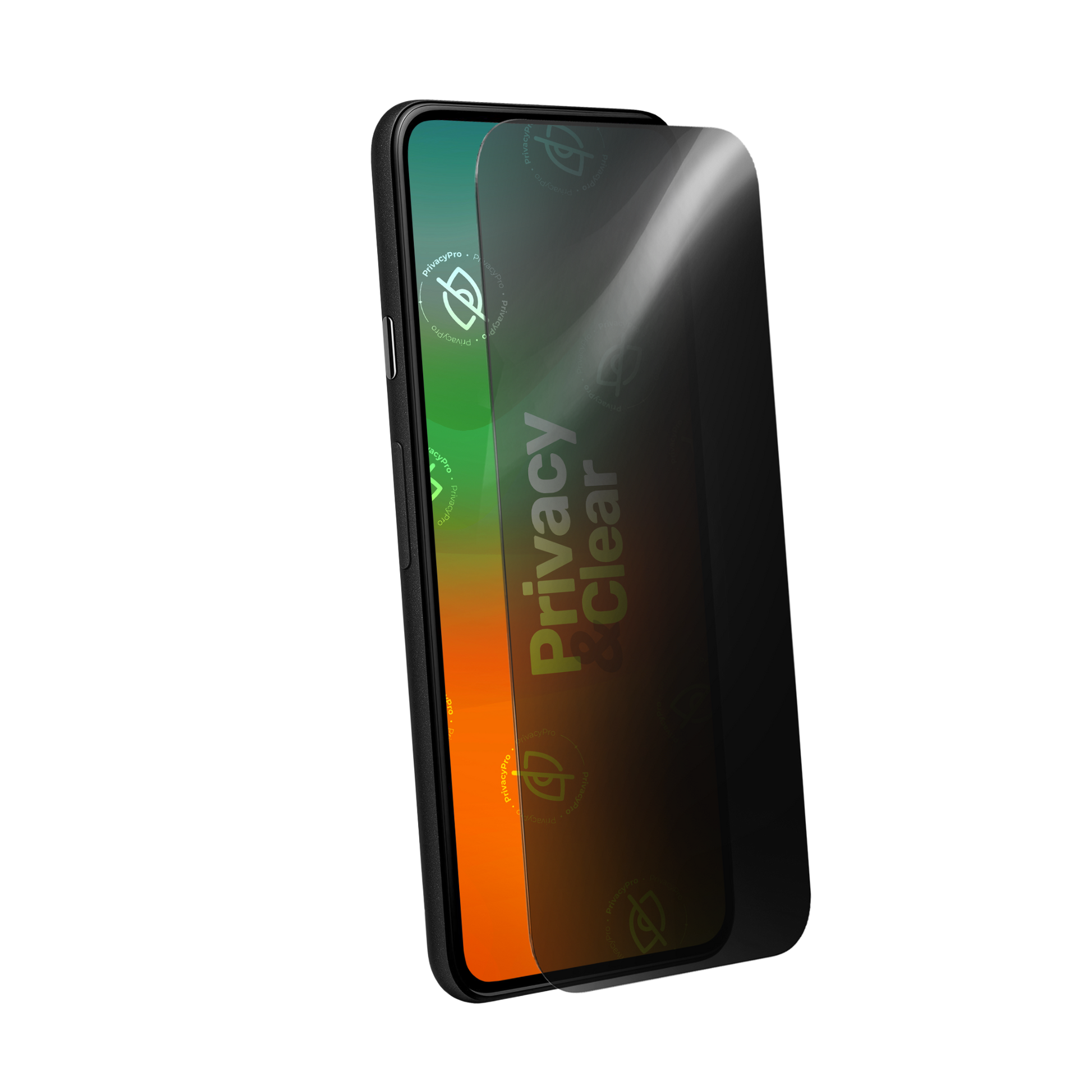 OnePlus 12R mit PrivacyPro Panzerfolie und integriertem Blickschutz klar