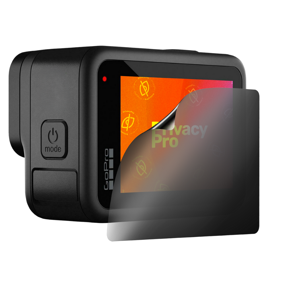 PrivacyPro Panzerfolie für GoPro Hero 12 mit Blickschutz auf dem Rückdisplay