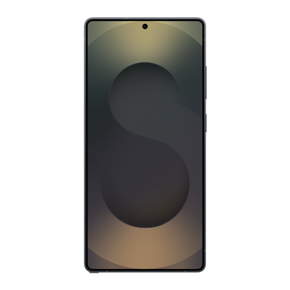 Samsung Galaxy S25 Ultra von vorne mit original Wallpaper