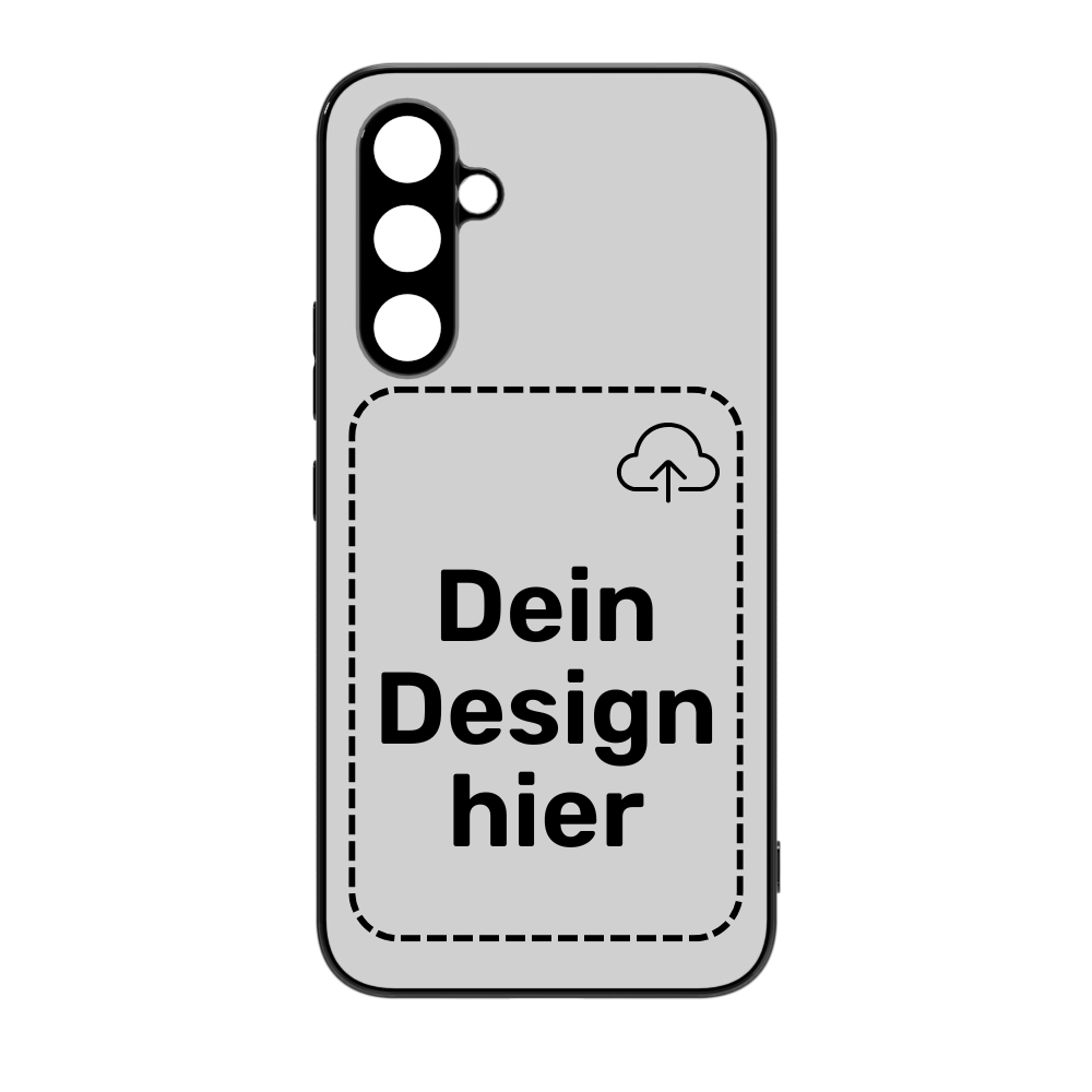 Personalisierte Personalisierte Handyhülle für Samsung Galaxy A34 Hülle zum selbst Gestalten - Vorlage für eigenen Fotodruck auf der Rückseite