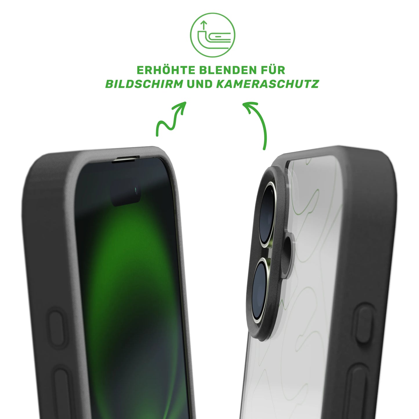 Detailansicht Personalisierte Handyhülle für Samsung Galaxy S24 Plus Case: Erhöhte Kanten schützen Kamera und Display vor Kratzern