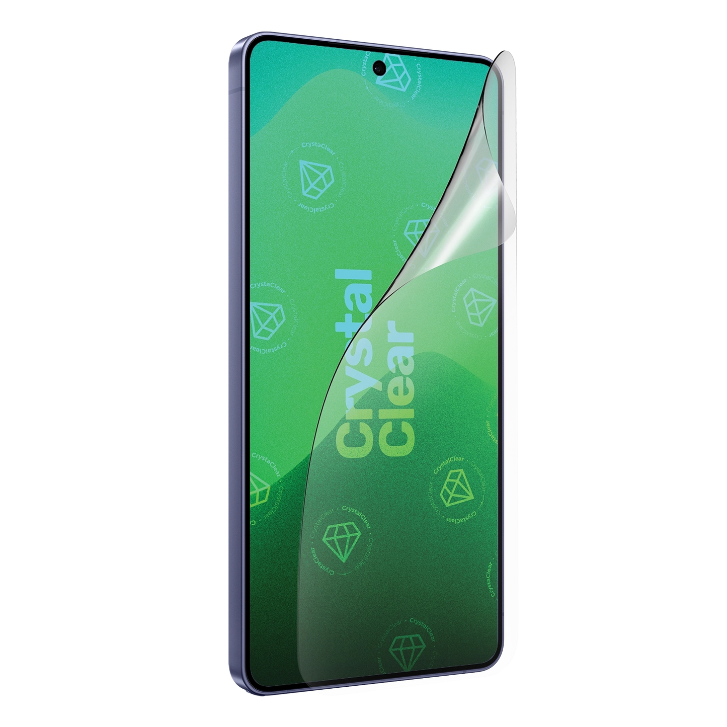 Samsung Galaxy S26 Plus mit GREENMNKY Crystal Clear Displayschutzfolie