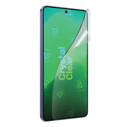 Samsung Galaxy S26 Plus mit GREENMNKY Crystal Clear Displayschutzfolie