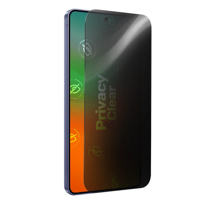 Samsung Galaxy S26 Plus mit GREENMNKY Privacy Clear Sichtschutzfolie