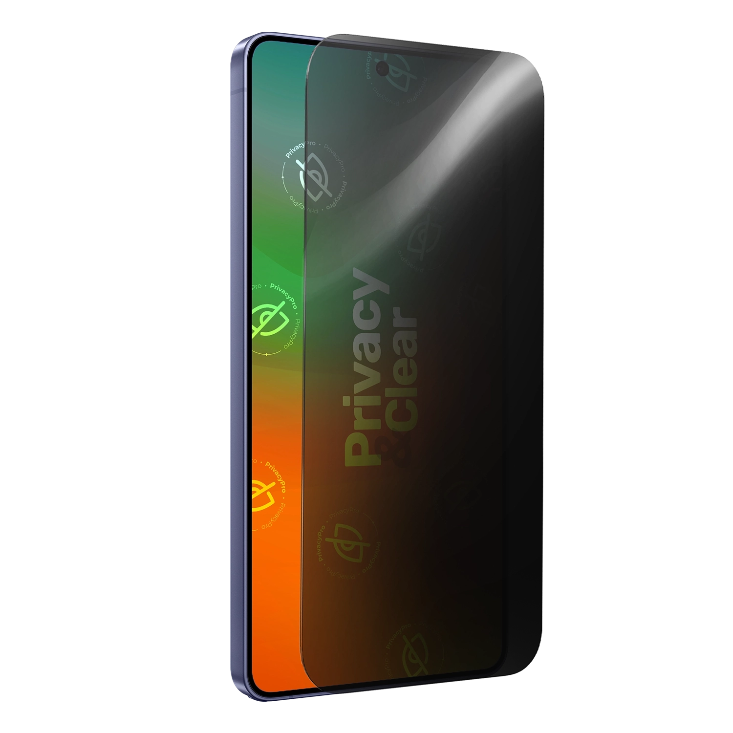 Samsung Galaxy S26 mit GREENMNKY Privacy Clear Sichtschutzfolie