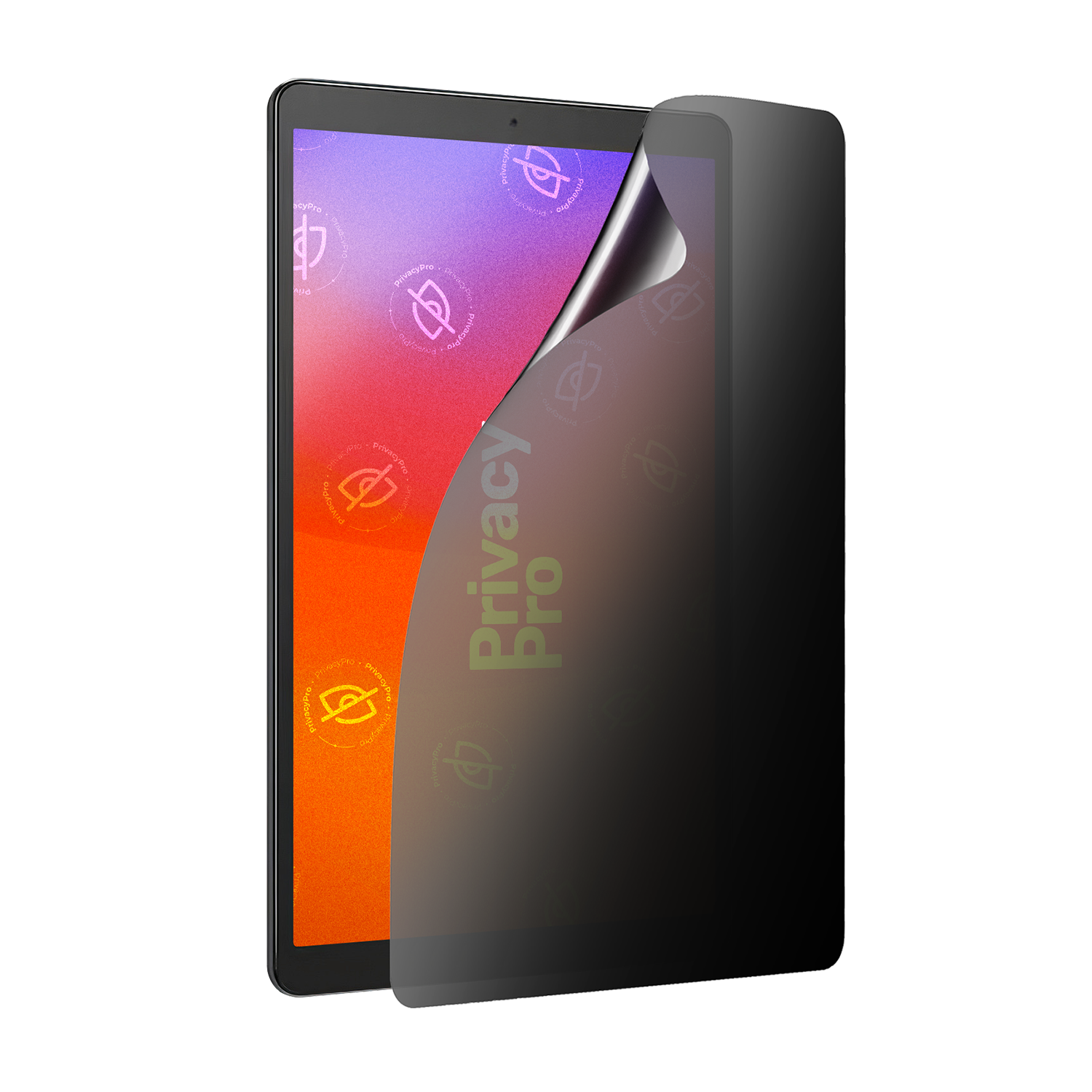 Abdunkelnde Schutzfolie @ Aus seitlichem Betrachten wird das Display bis zu 99%abgedunkelt Die matte Schutzfolie dunkelt im Hochformat ab.