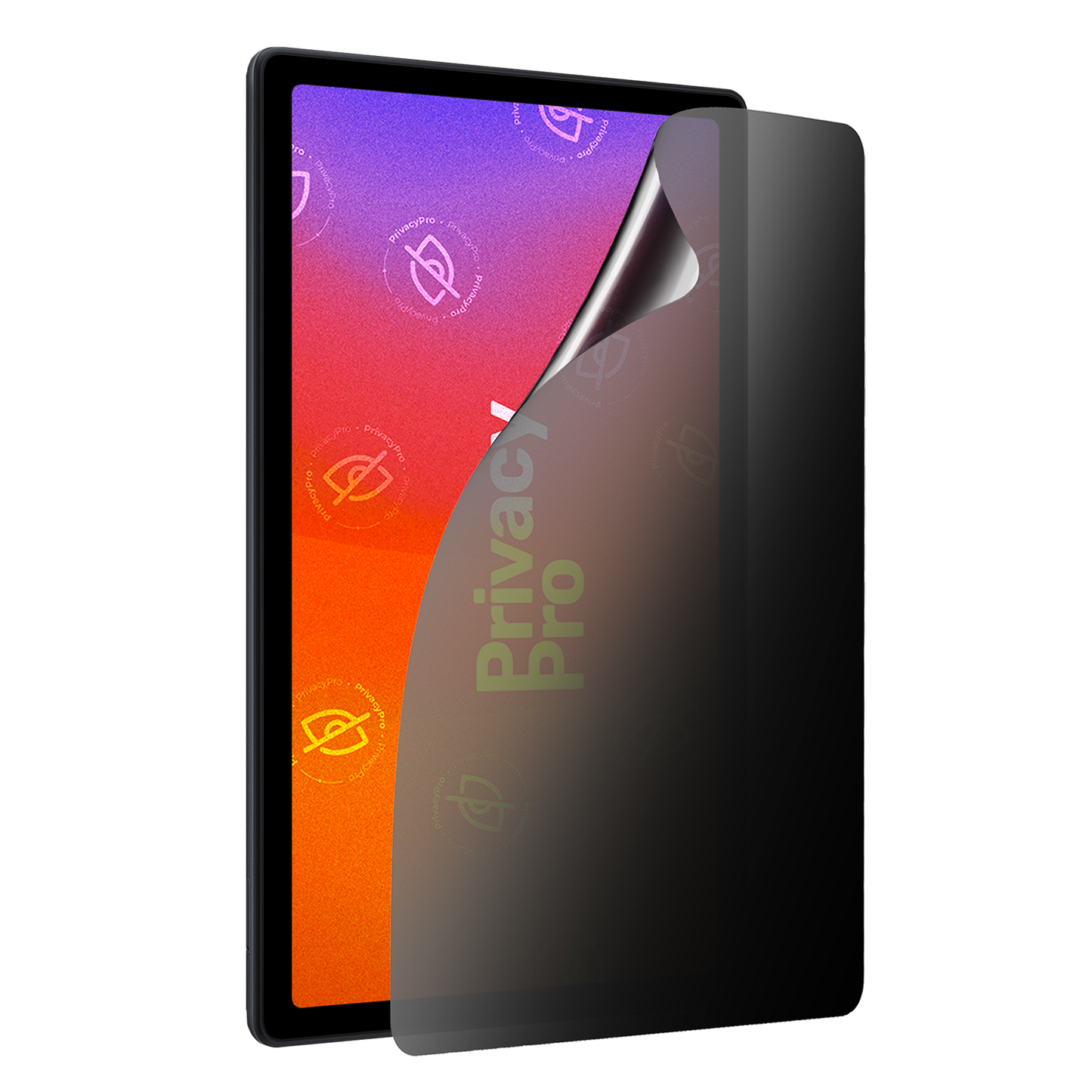 Abdunkelnde Schutzfolie @ Aus seitlichem Betrachten wird das Display bis zu 99%abgedunkelt Die matte Schutzfolie dunkelt im Hochformat ab.