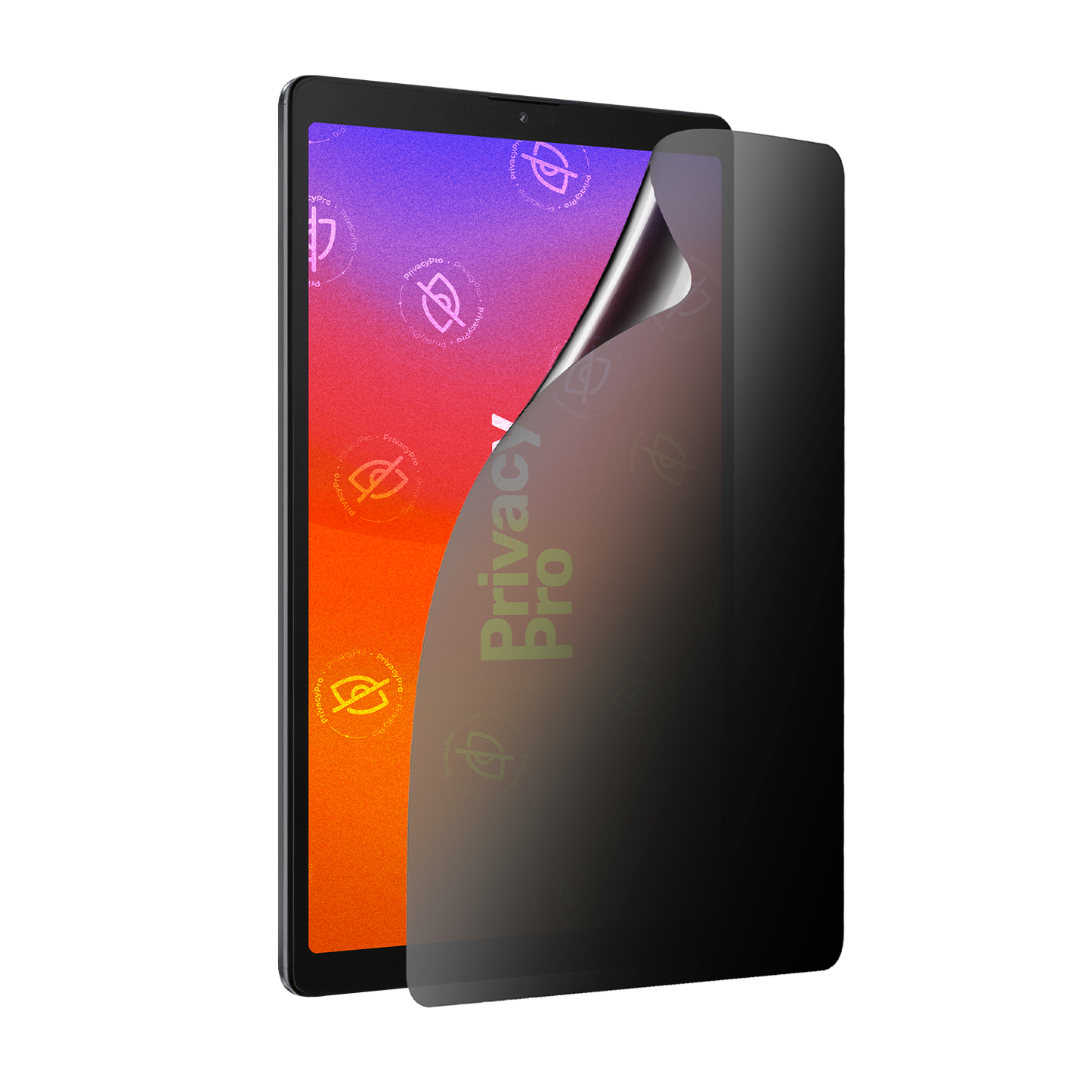 Abdunkelnde Schutzfolie @ Aus seitlichem Betrachten wird das Display bis zu 99%abgedunkelt Die matte Schutzfolie dunkelt im Hochformat ab.