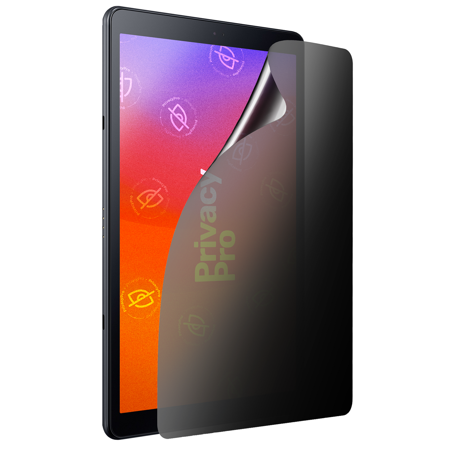 Abdunkelnde Schutzfolie @ Aus seitlichem Betrachten wird das Display bis zu 99%abgedunkelt Die matte Schutzfolie dunkelt im Hochformat ab.