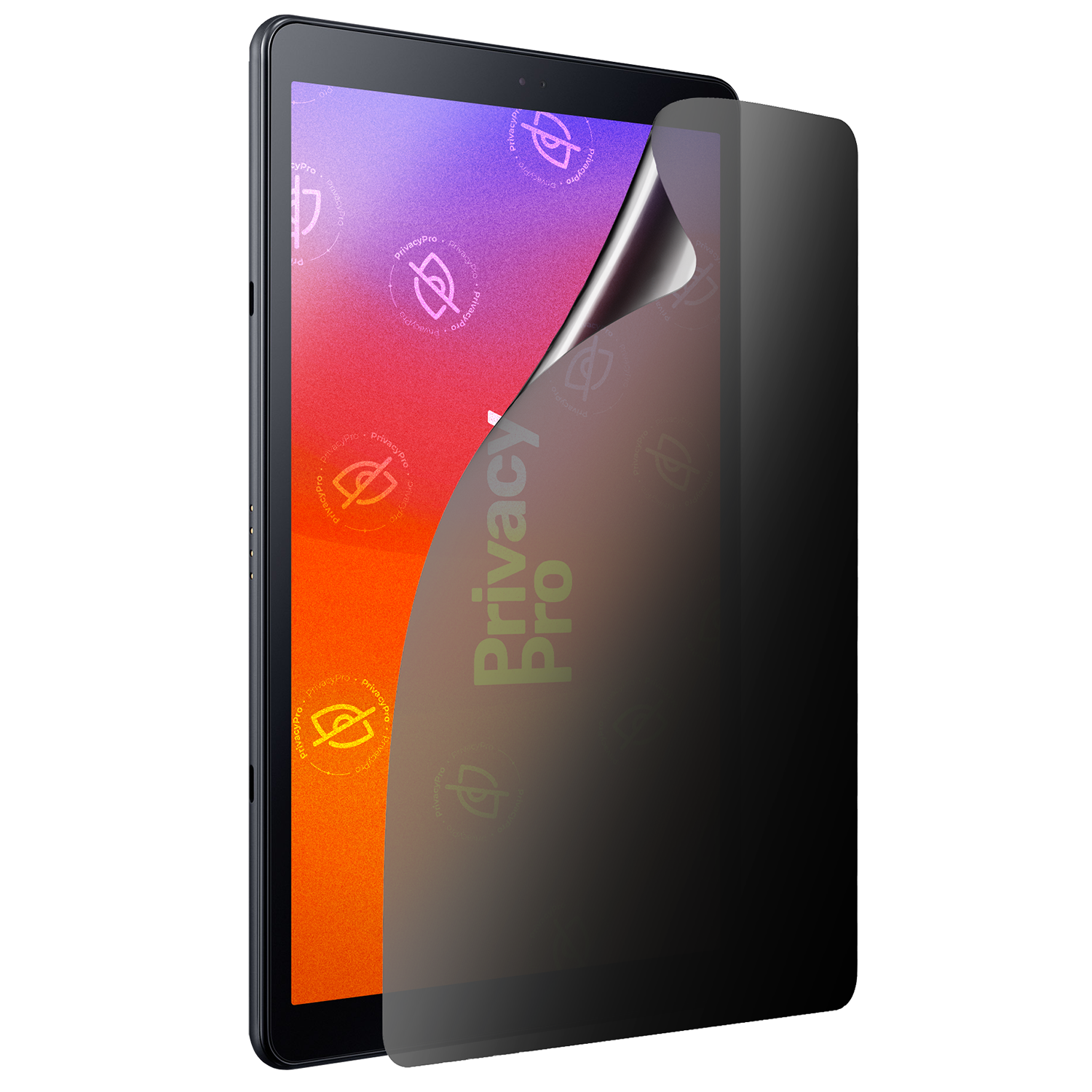 Abdunkelnde Schutzfolie @ Aus seitlichem Betrachten wird das Display bis zu 99%abgedunkelt Die matte Schutzfolie dunkelt im Hochformat ab.