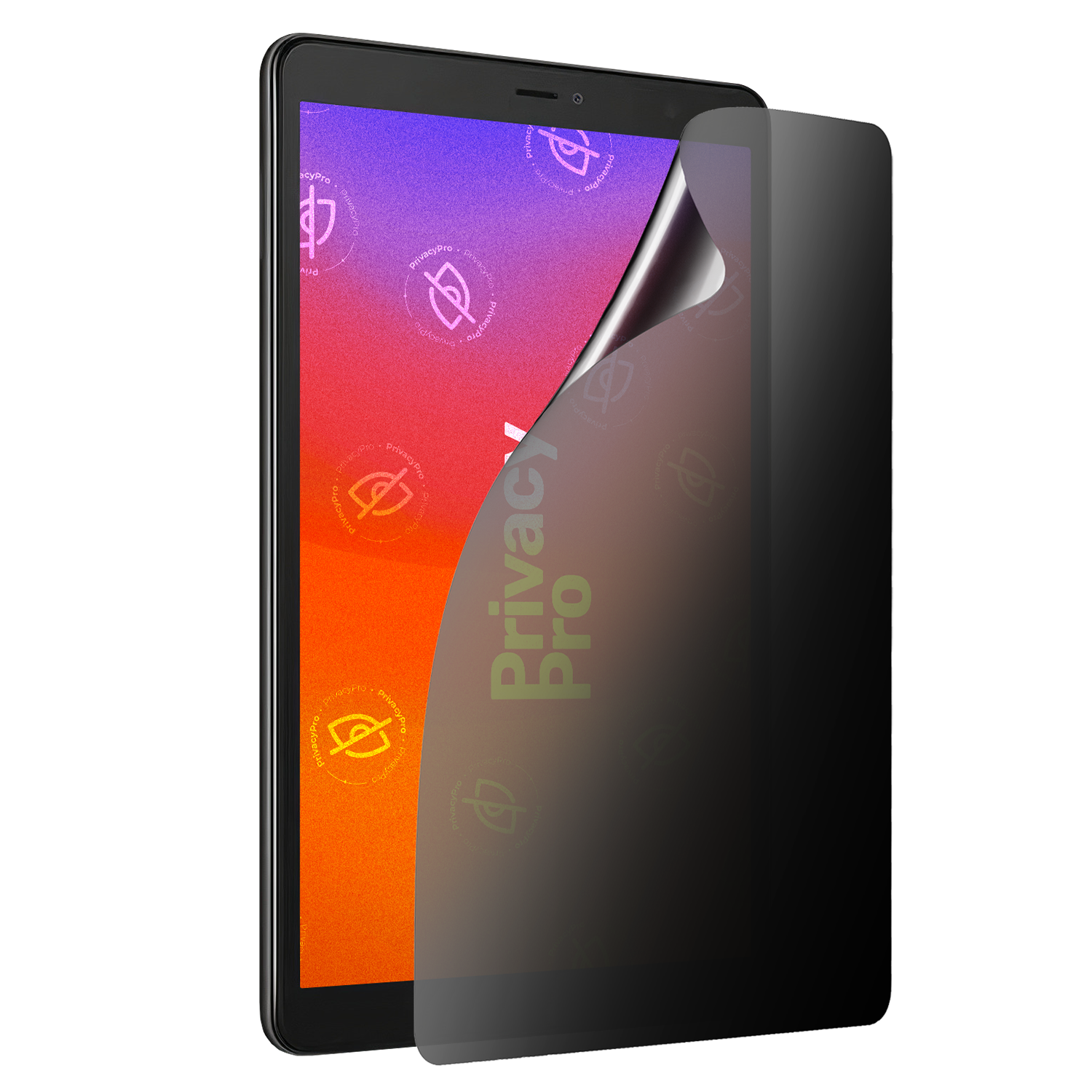 Abdunkelnde Schutzfolie @ Aus seitlichem Betrachten wird das Display bis zu 99%abgedunkelt Die matte Schutzfolie dunkelt im Hochformat ab.