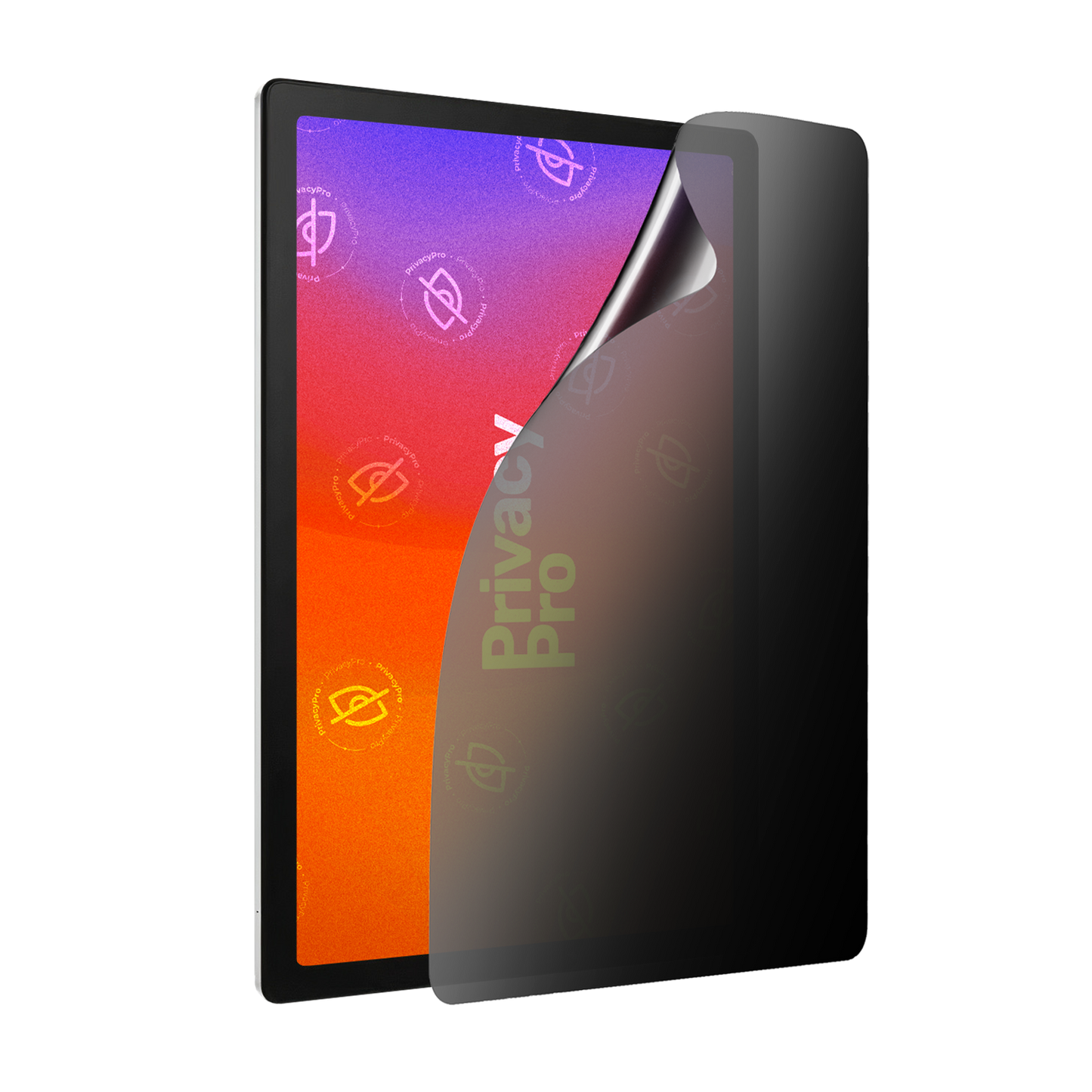 Abdunkelnde Schutzfolie @ Aus seitlichem Betrachten wird das Display bis zu 99%abgedunkelt Die matte Schutzfolie dunkelt im Hochformat ab.