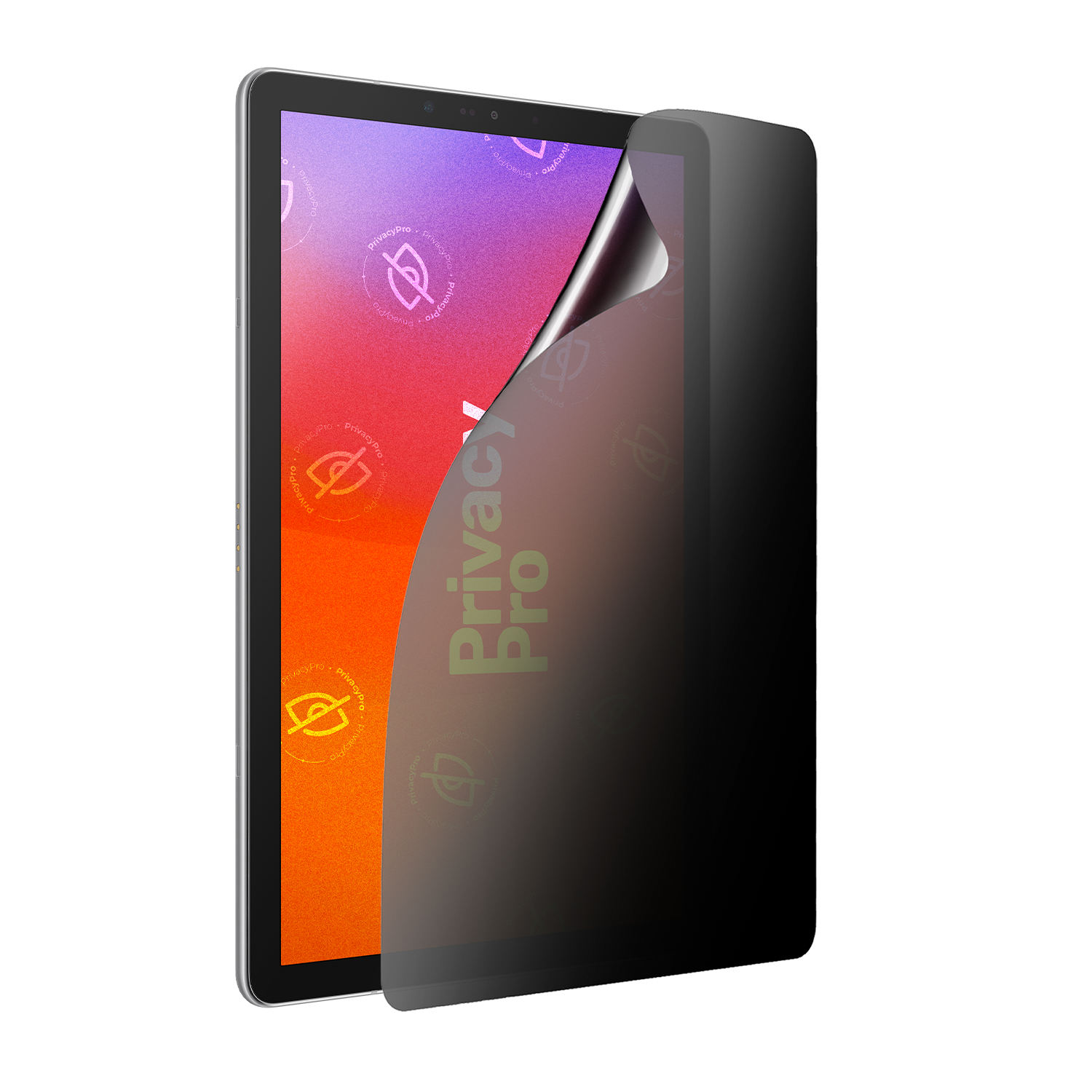 Abdunkelnde Schutzfolie @ Aus seitlichem Betrachten wird das Display bis zu 99%abgedunkelt Die matte Schutzfolie dunkelt im Hochformat ab.