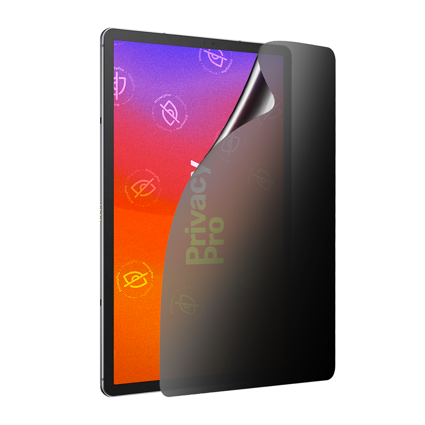 Abdunkelnde Schutzfolie @ Aus seitlichem Betrachten wird das Display bis zu 99%abgedunkelt Die matte Schutzfolie dunkelt im Hochformat ab.