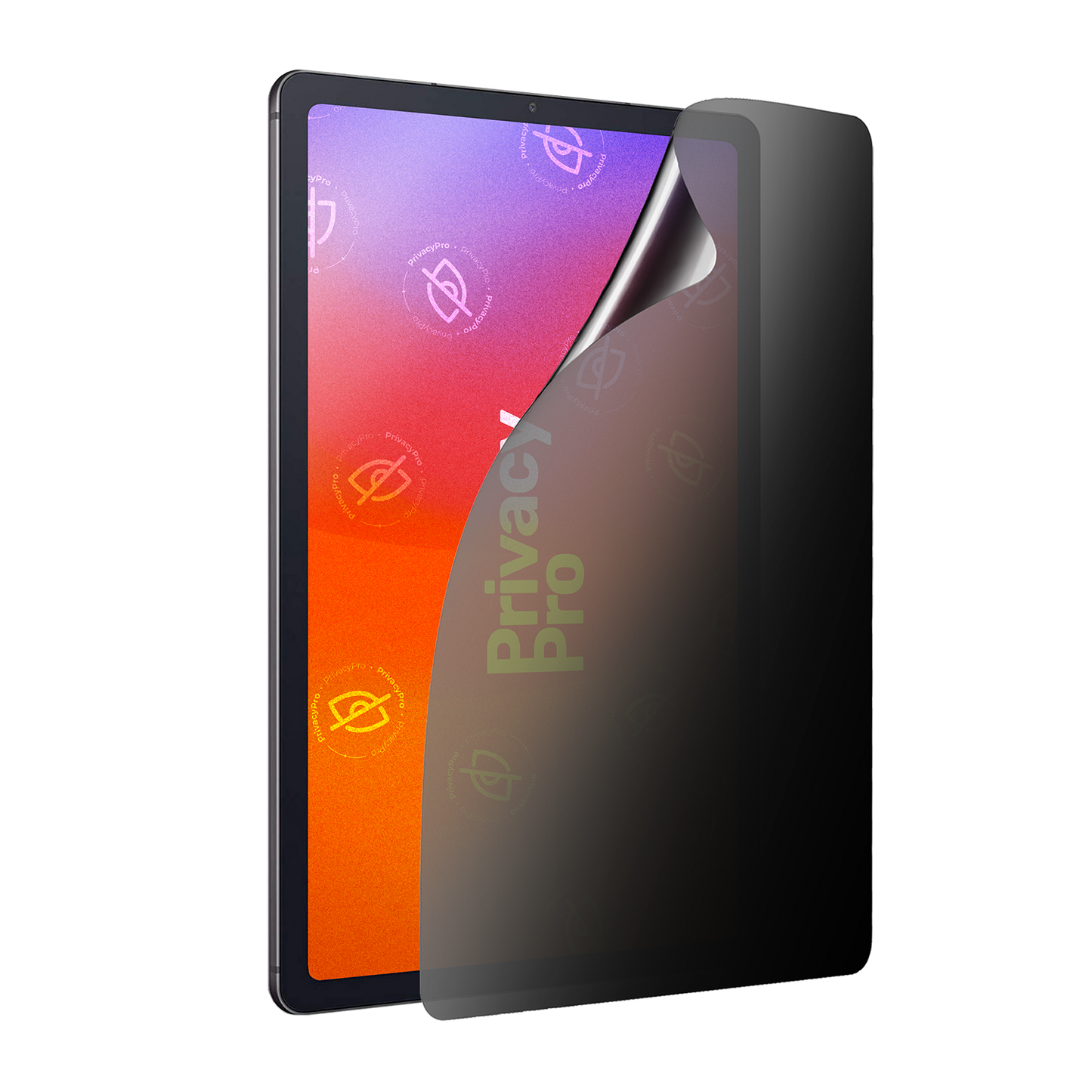 Abdunkelnde Schutzfolie @ Aus seitlichem Betrachten wird das Display bis zu 99%abgedunkelt Die matte Schutzfolie dunkelt im Hochformat ab.