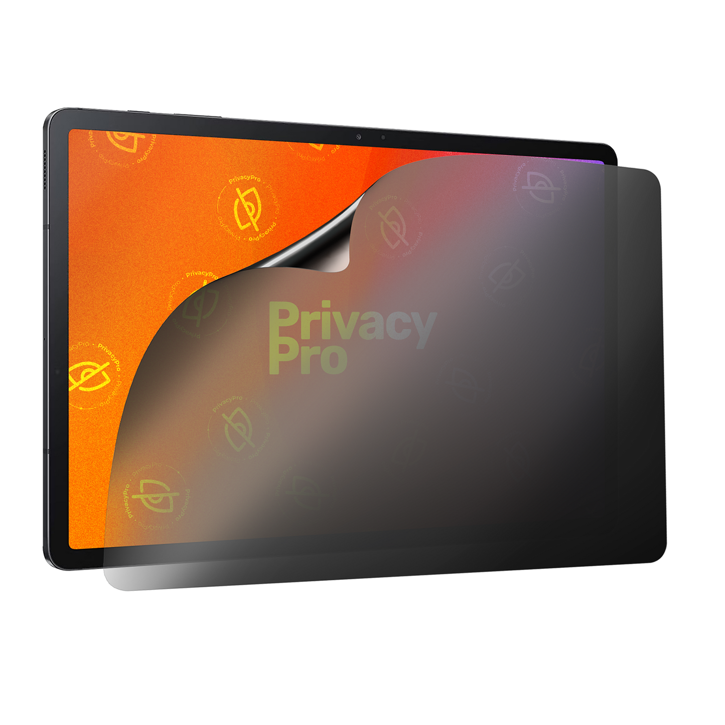 Abdunkelnde Schutzfolie @ Aus seitlichem Betrachten wird das Display bis zu 99%abgedunkelt Die matte Schutzfolie dunkelt im Hochformat ab.