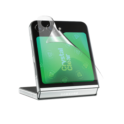 Kratzfeste Schutzfolie für das Display von Galaxy Z Flip 5 - Antibakterielle Panzerfolie für sicheres und sauberes Display - Ultradünne Folie passt sich perfekt dem Display an