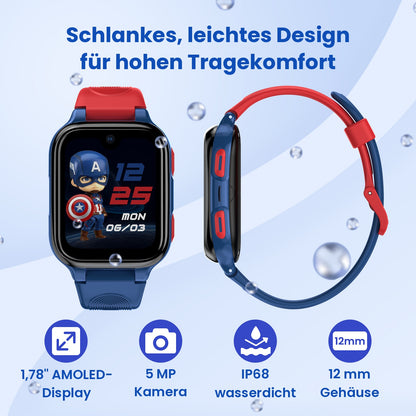 Kinder-Smartwatch mit GPS, Videoanruf und SOS-Funktion