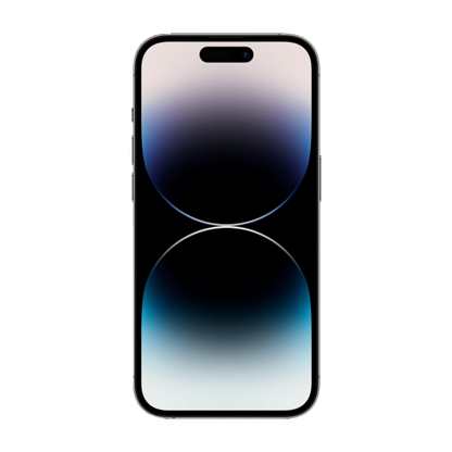 Apple iPhone 14 Pro frontal mit original Wallpaper