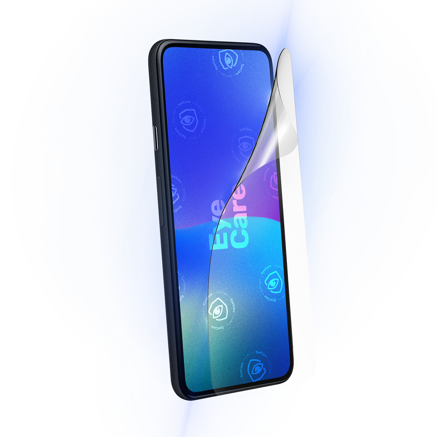 Die Augenschonende Schutzfolie. @ Eine glasklare Panzerfolie mit einem 99% effektiven integrierten Blaulicht Filter schützt Deine Augen und Dein Display.