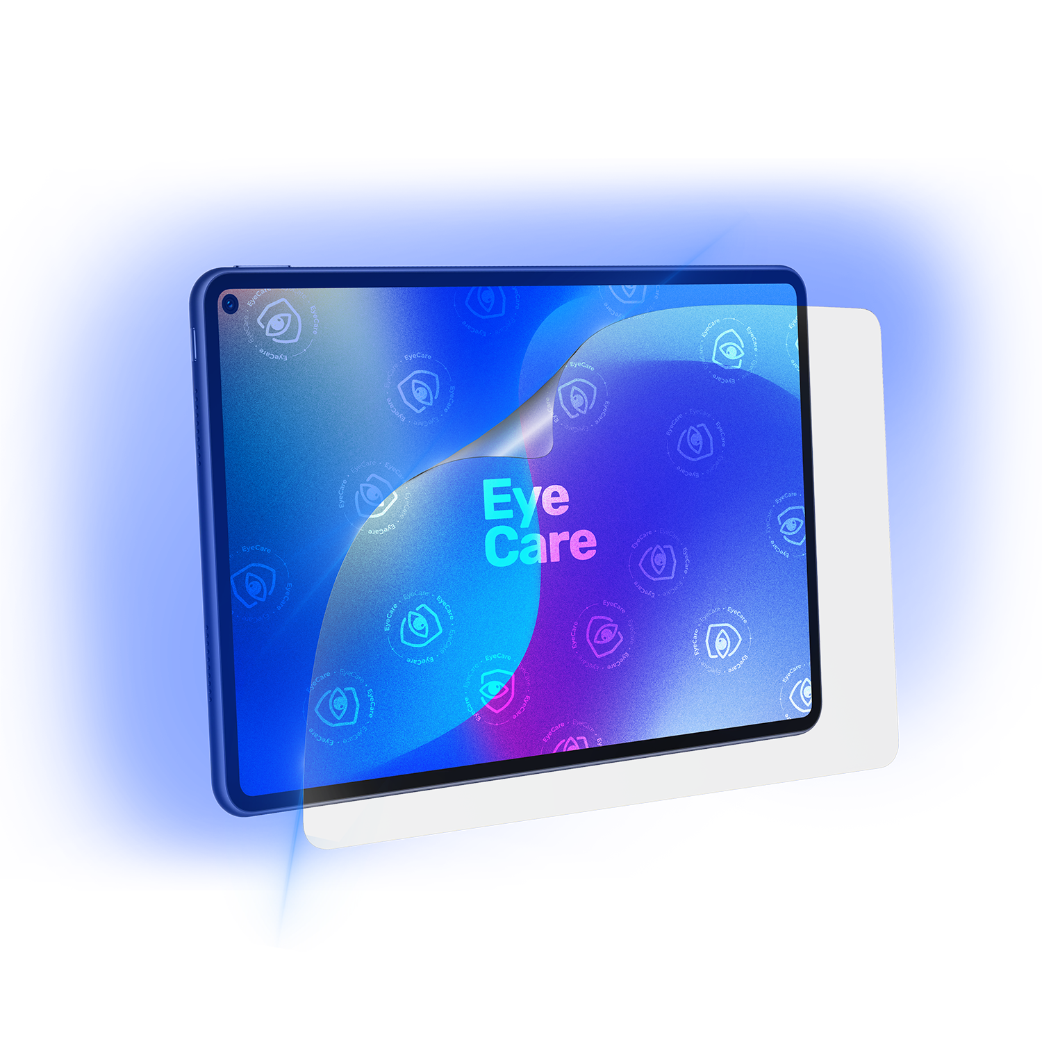 Die Augenschonende Schutzfolie. @ Eine glasklare Panzerfolie mit einem 99% effektiven integrierten Blaulicht Filter schützt Deine Augen und Dein Display.