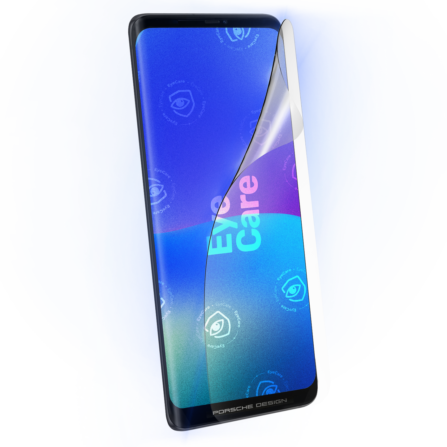 Die Augenschonende Schutzfolie. @ Eine glasklare Panzerfolie mit einem 99% effektiven integrierten Blaulicht Filter schützt Deine Augen und Dein Display.