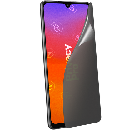 Die Abdunkelnde Schutzfolie. @ Aus seitlichem Betrachten wird das Display bis zu 99%
abgedunkelt. Die matte Schutzfolie schützt
dein Display und deine Privatsphäre.