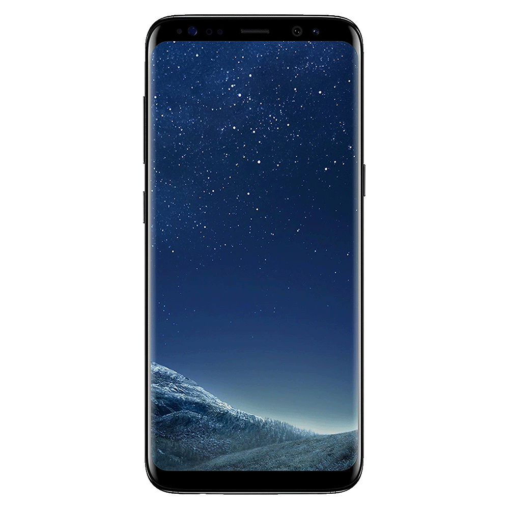 Samsung Galaxy S8 front Ansicht mit wallpaper