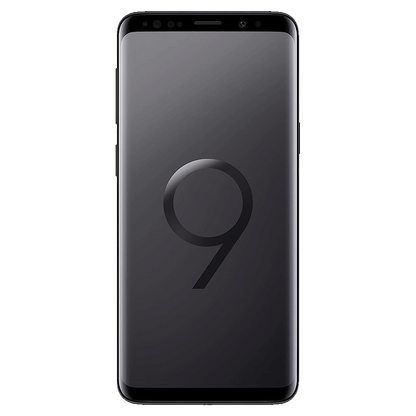 Samsung Galaxy S9 von vorne mit wallpaper