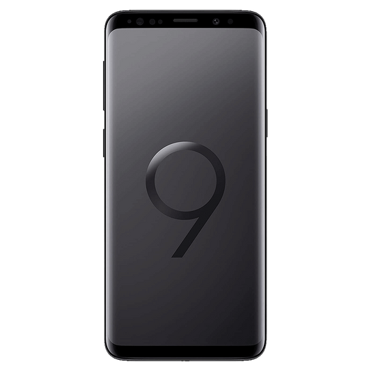 Samsung Galaxy S9 von vorne mit wallpaper