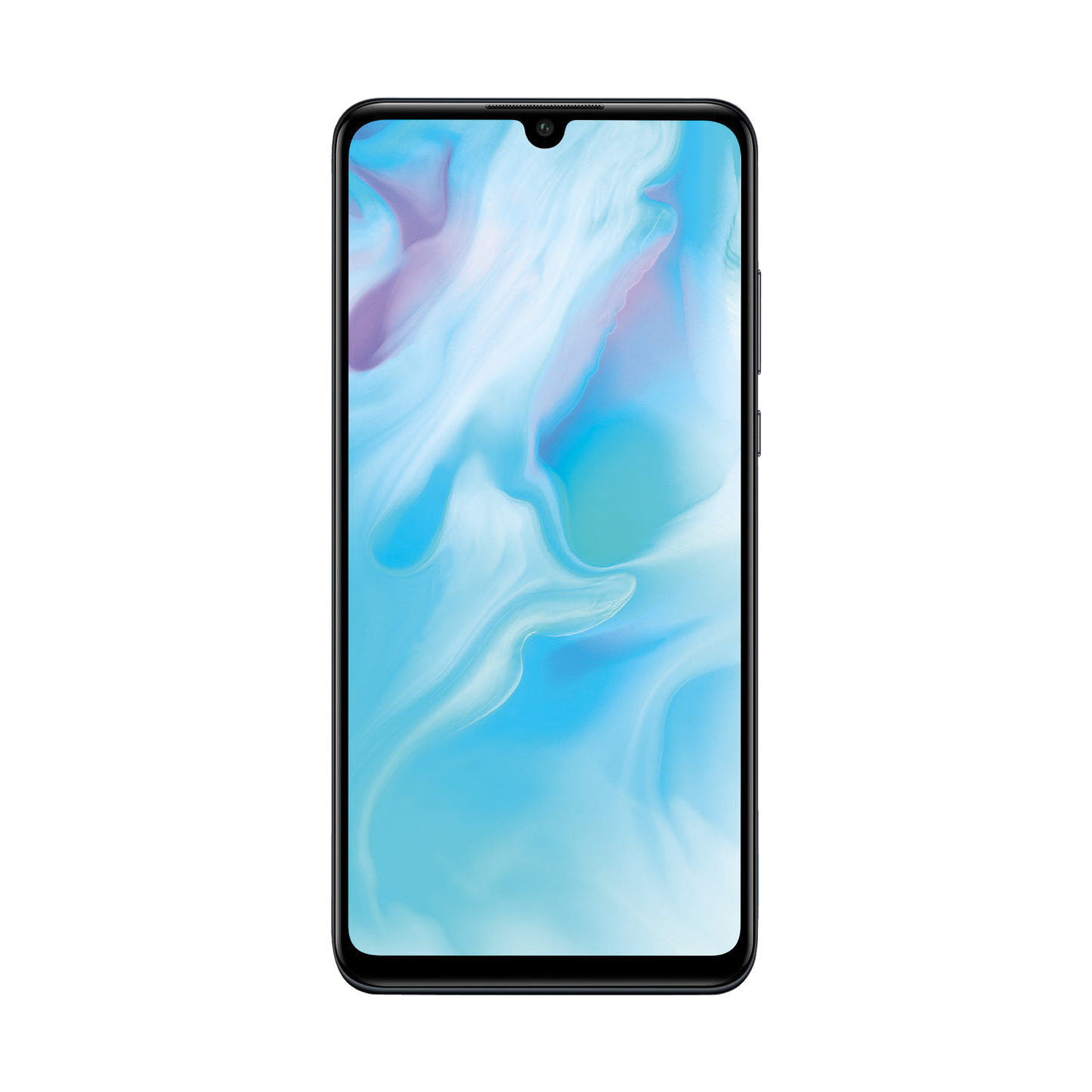 Huawei P30 Lite von vorne mit original wallpaper png