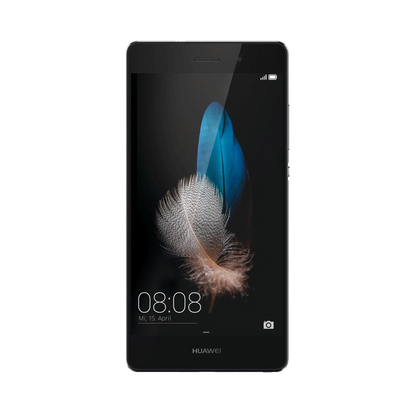 Huawei P8 Lite von vorne mit original wallpaper