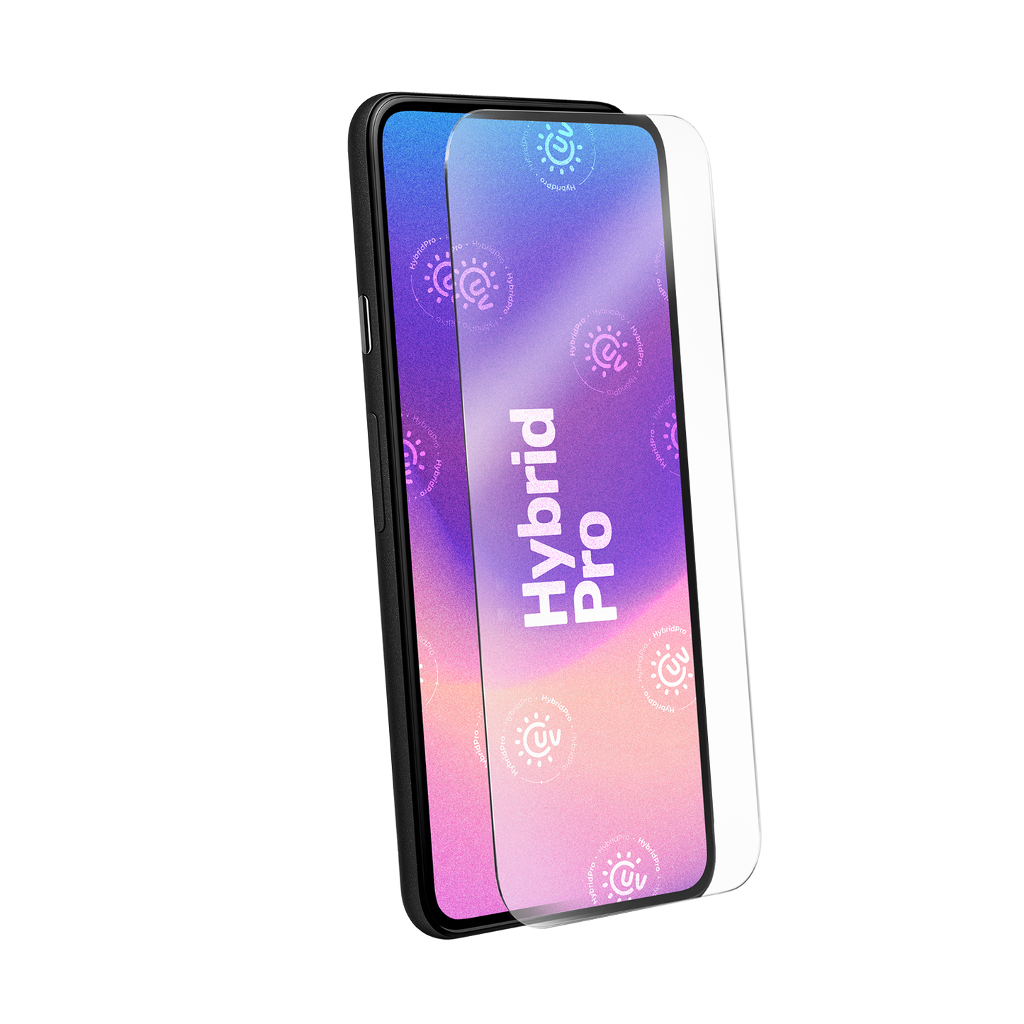 Die Gläserne Schutzfolie @ Diese Ultra flexible Panzerfolie härtet unter
UV Licht Bestrahlung ab und erhält dadurch
eine gläserne Haptik.